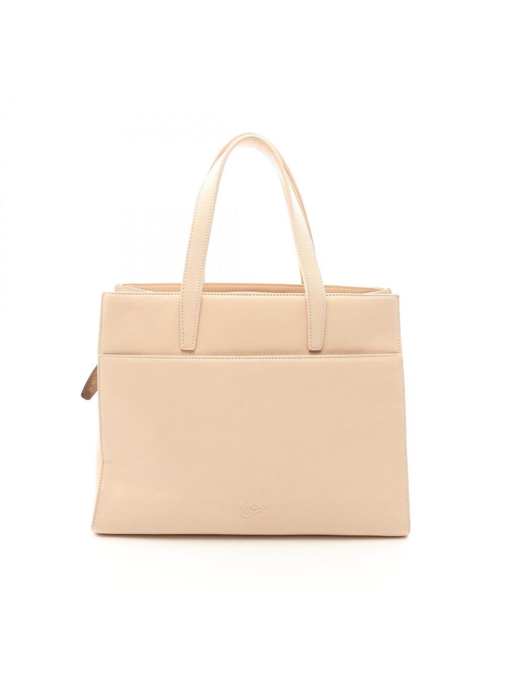 Loewe Anagram Handbag Leather Beige #367474L44B